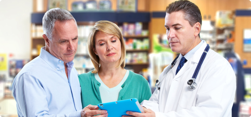 Couple and a pharmacist